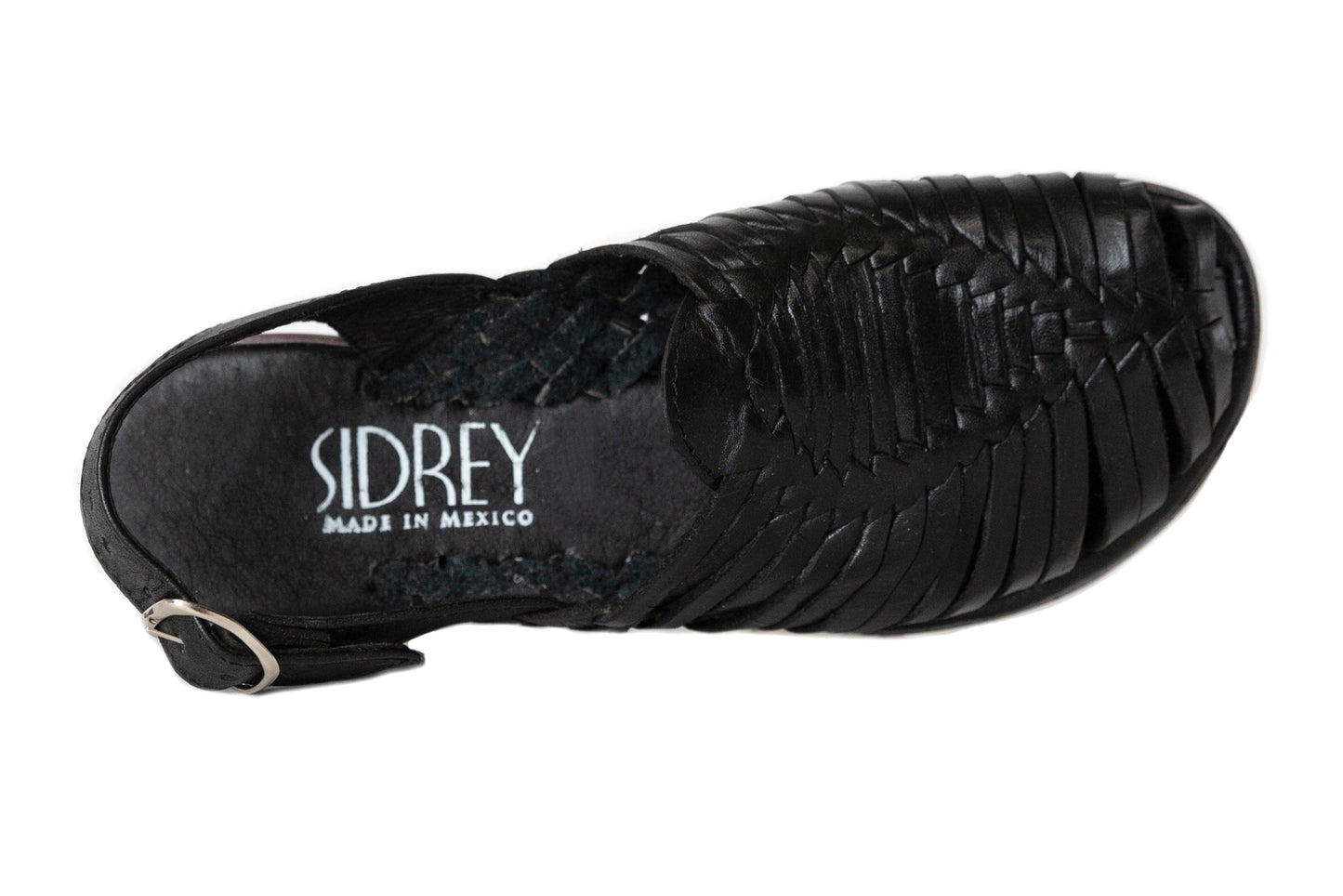 SIDREY Women's Closed Toe Mexican Huarache Sandals - Black